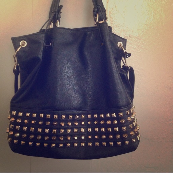 SOLD!!!!!  Black studded bag