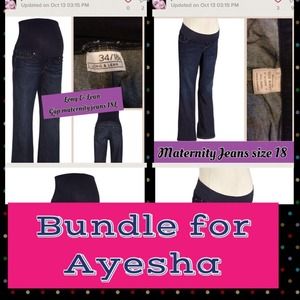 BUNDLE -2pairs maternity denim