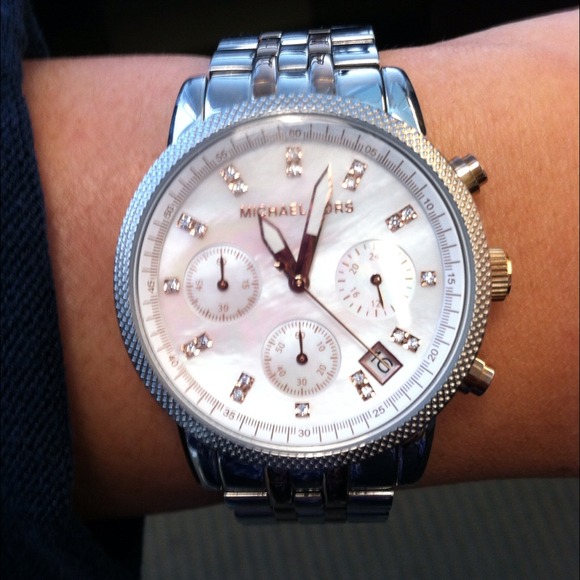 ^^Not available^^MK watch silver and Rose gold