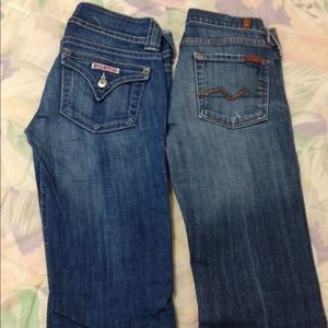 Two pair woman jean