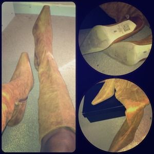 Suede like stretchy knee high boots⭐⭐⭐⭐⭐