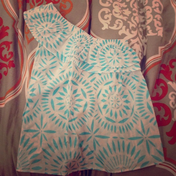 Gap 2T one shoulder blouse