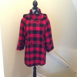 💢Reserved💢Pins and Needles Red Tartan Coat