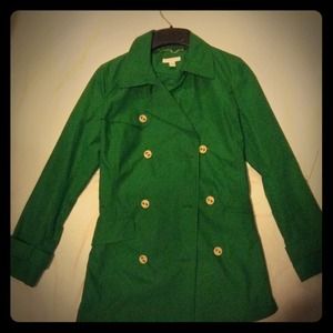 Fabulous green trench coat