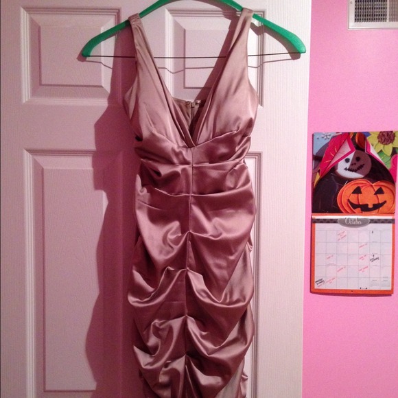Champagne Flattering Fit Dress