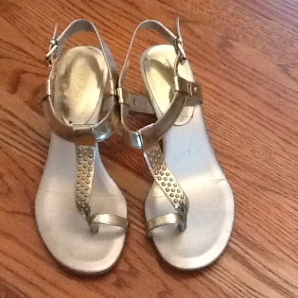Gold sandals