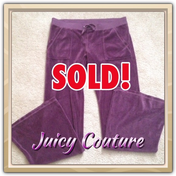 SOLD IN BUNDLE!! Juicy Couture Velour Track Pants