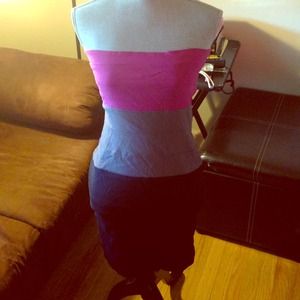 Fitted Multi colored dress