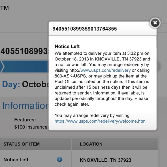 Additional shipping info