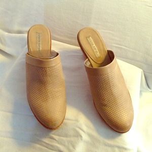 Banana Republic Leather Slip On Clogs