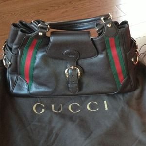 GUCCI LEATHER HERITAGE MEDIUM SHOULDER BAG