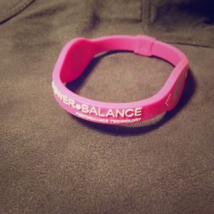Pink power balance bracelet
