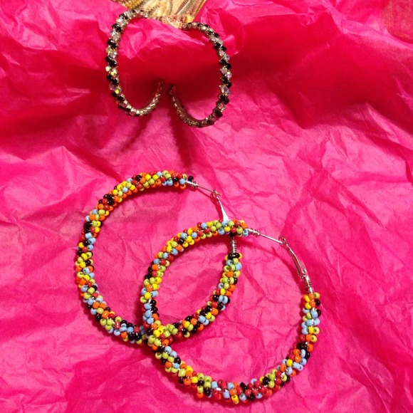 Lot of bling earrings