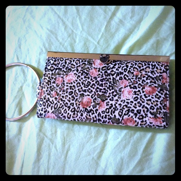 **Sold**Animal/floral print clutch/wallet
