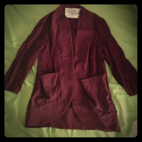 🔺ON HOLD🔻Kimchi Blue Burgundy open cardigan.