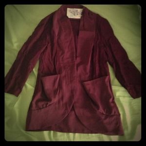 🔺ON HOLD🔻Kimchi Blue Burgundy open cardigan.