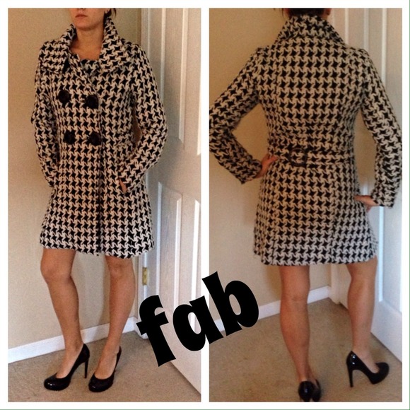 Black & white Peacoat
