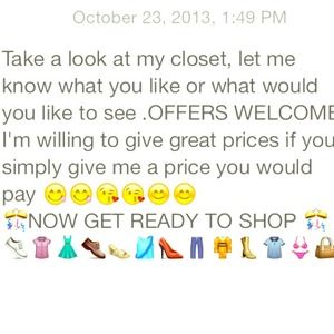 Stop by my closet 😘