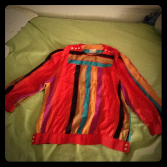 Vintage Striped Liz Claiborne Blouse