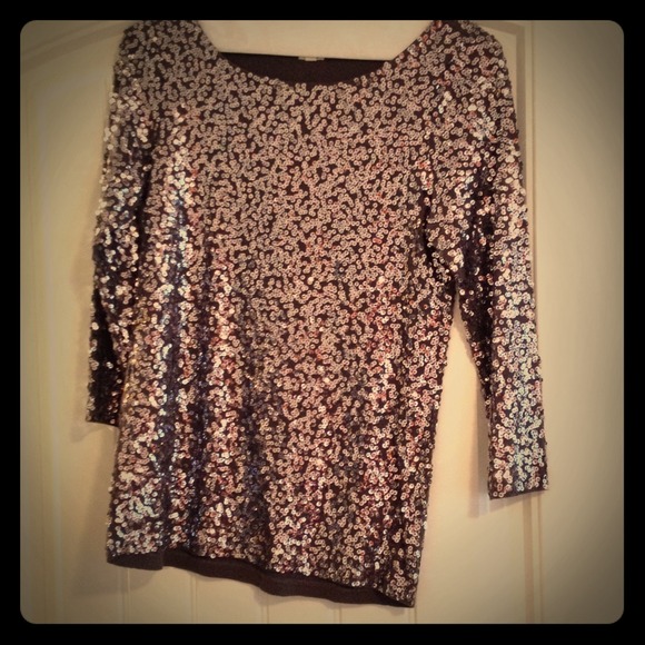 J. Crew sequin top