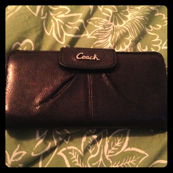 Black coach wallet