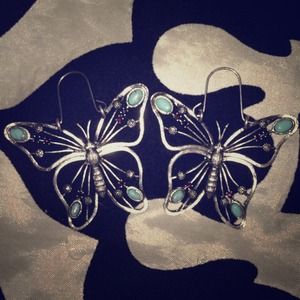 Lucky Brand butterfly earrings