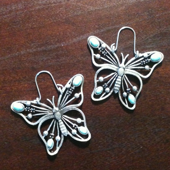 Lucky Brand butterfly earrings