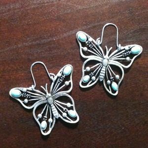 Lucky Brand butterfly earrings