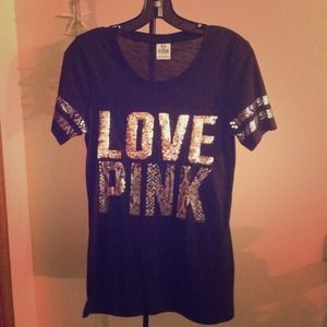 Sequin Love Pink Shirt