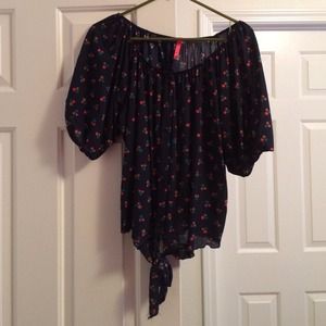 Polka dot tie top