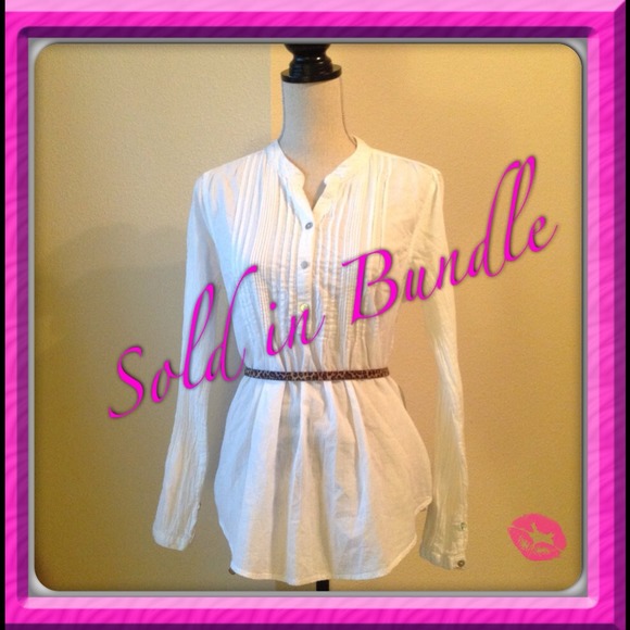 WHITE SEMI SHEER BLOUSE