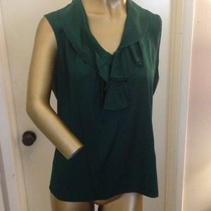 Elie tahari green Silk top