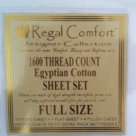 Brand new double 1600 count sheet set