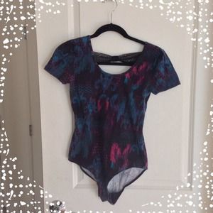 Multicolored body suit