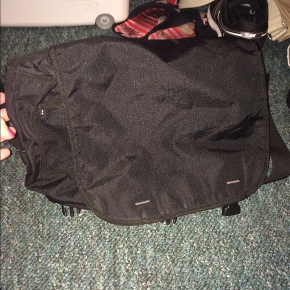Black messenger bag from the gap