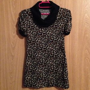 Redeced from $10. Leopard Print T-shirt
