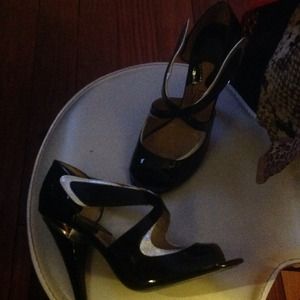 Black and silver shoes