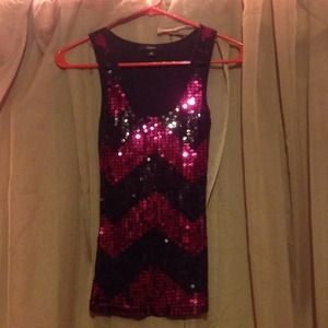 Express sequined tank! NWOT XS