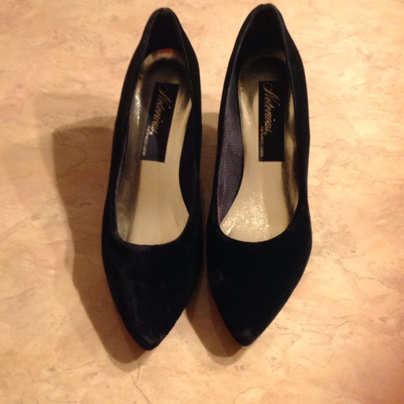 Shoes Black Velvet Pump Poshmark