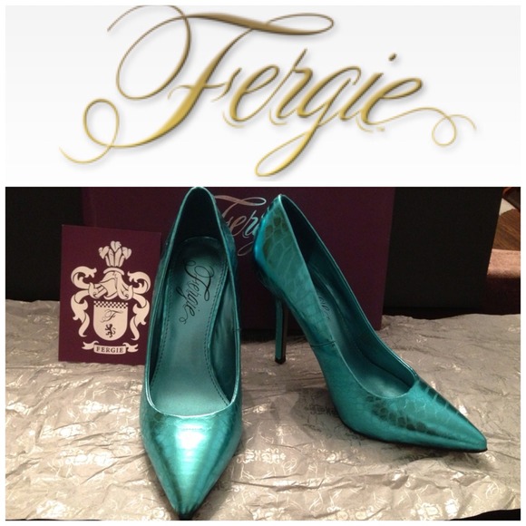 Fergie Footwear "Protest" Heel in Teal