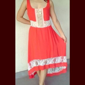 Red Long Dress by GB