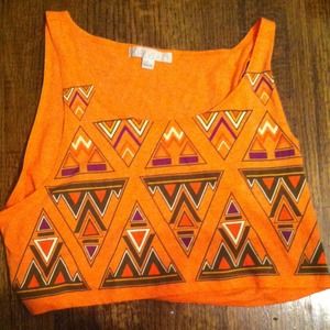 Forever 21 Tribal Crop Top