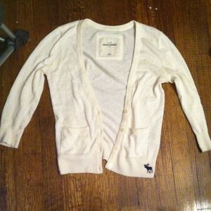 Abercrombie Kids Cream Cardigan