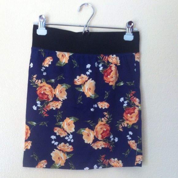 Floral Pencil Skirt