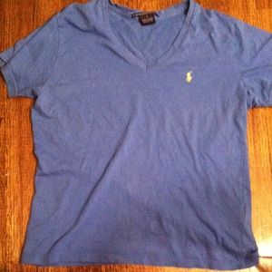 Ralph Lauren Blue Polo v-neck
