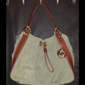 💥MARKDOWN💥NWT MICHAEL KORS GREEN SUEDE LUDLOW