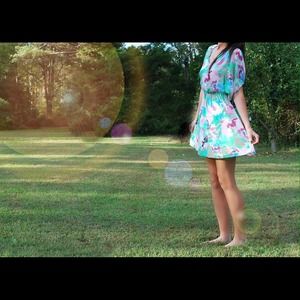 Beutiful Patel floral print dress