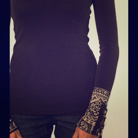 Free people hyperactive hippie cuff thermal Size L