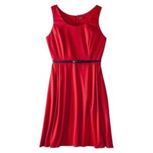 Red Merona Dress w/ blue belt