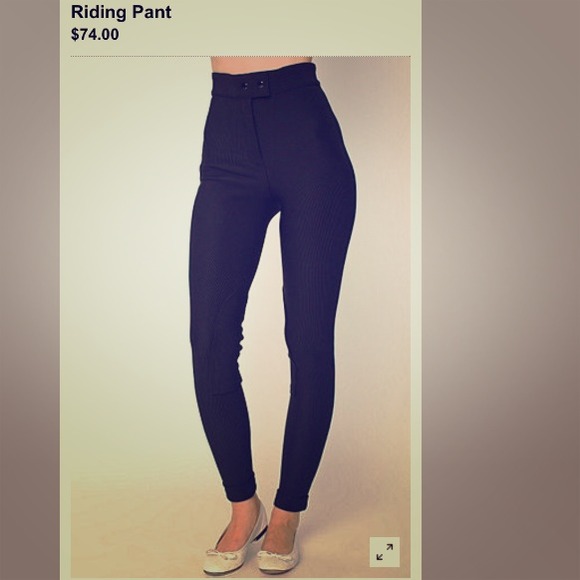 American apparel black riding pants